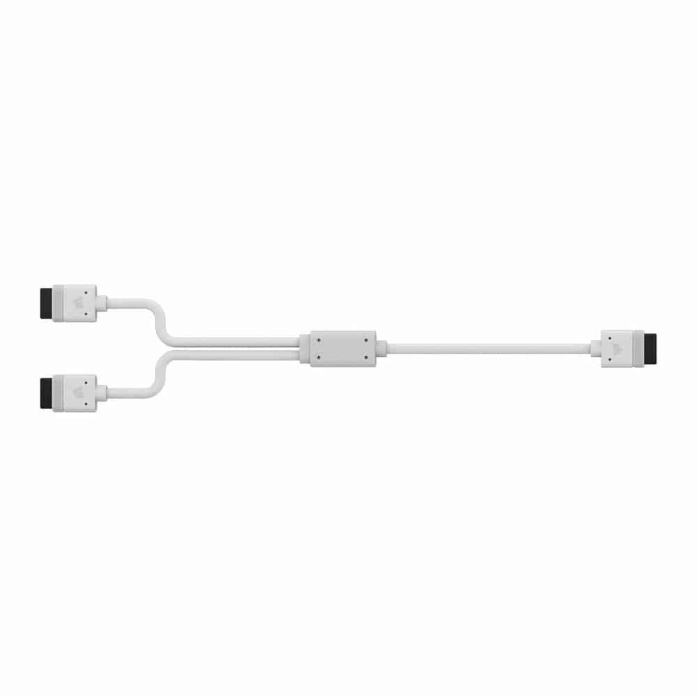 (image for) CORSAIR iCUE LINK 600mm Straight/Straight Y-Cable - White